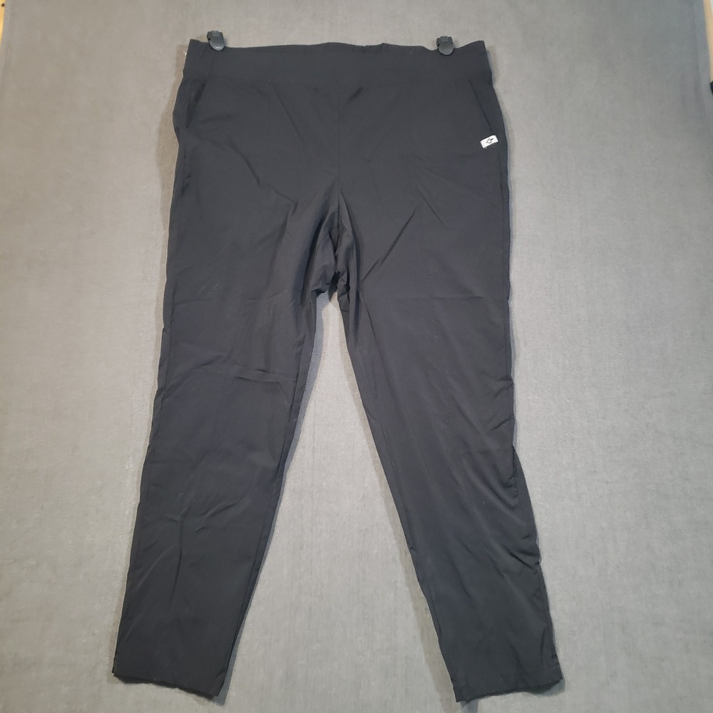 Torrid Active Pants Womens 1 Black Nylon Spandex Elastic Waist Pockets Joggers
